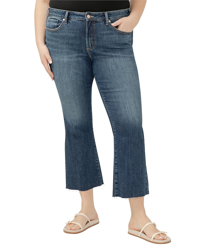 Silver Jeans Co. Plus Size Suki Mid Rise Curvy Fit KIck Flare Jeans