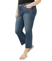 Silver Jeans Co. Plus Size Suki Mid Rise Curvy Fit KIck Flare Jeans