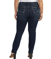 Silver Jeans Co. Plus Size Suki Mid-Rise Straight Leg Jean