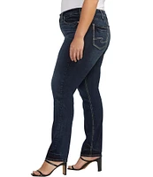 Silver Jeans Co. Plus Size Suki Mid-Rise Straight Leg Jean