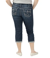 Silver Jeans Co. Plus Size Suki Power Stretch Mid Rise Capri Jeans