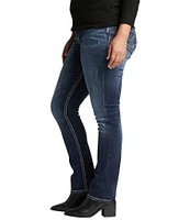 Silver Jeans Co. Plus Size Suki Mid Rise Straight Leg Jeans