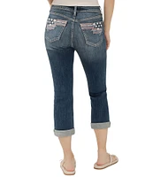 Silver Jeans Co. Suki Mid Rise Curvy Fit Capri Jeans