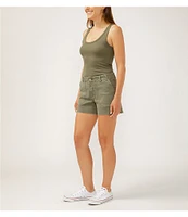 Silver Jeans Co. Suki Mid Rise Curvy Stretch Shorts