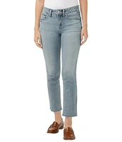 Silver Jeans Co. Suki Mid Rise Curvy Fit Straight Leg Cropped Jeans