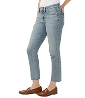 Silver Jeans Co. Suki Mid Rise Curvy Fit Straight Leg Cropped Jeans