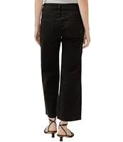 Silver Jeans Co. Suki Mid Rise Curvy Fit Wide Leg Stretch Luxe Ankle Jeans