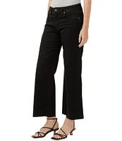 Silver Jeans Co. Suki Mid Rise Curvy Fit Wide Leg Stretch Luxe Ankle Jeans