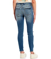 Silver Jeans Co. Suki Mid Rise Destructed Skinny Jeans