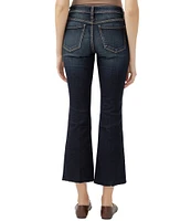 Silver Jeans Co. Suki Mid Rise Frayed Hem Kick Flare Jeans