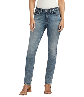 Silver Jeans Co. Suki Mid Rise Power Stretch Straight Leg Jeans