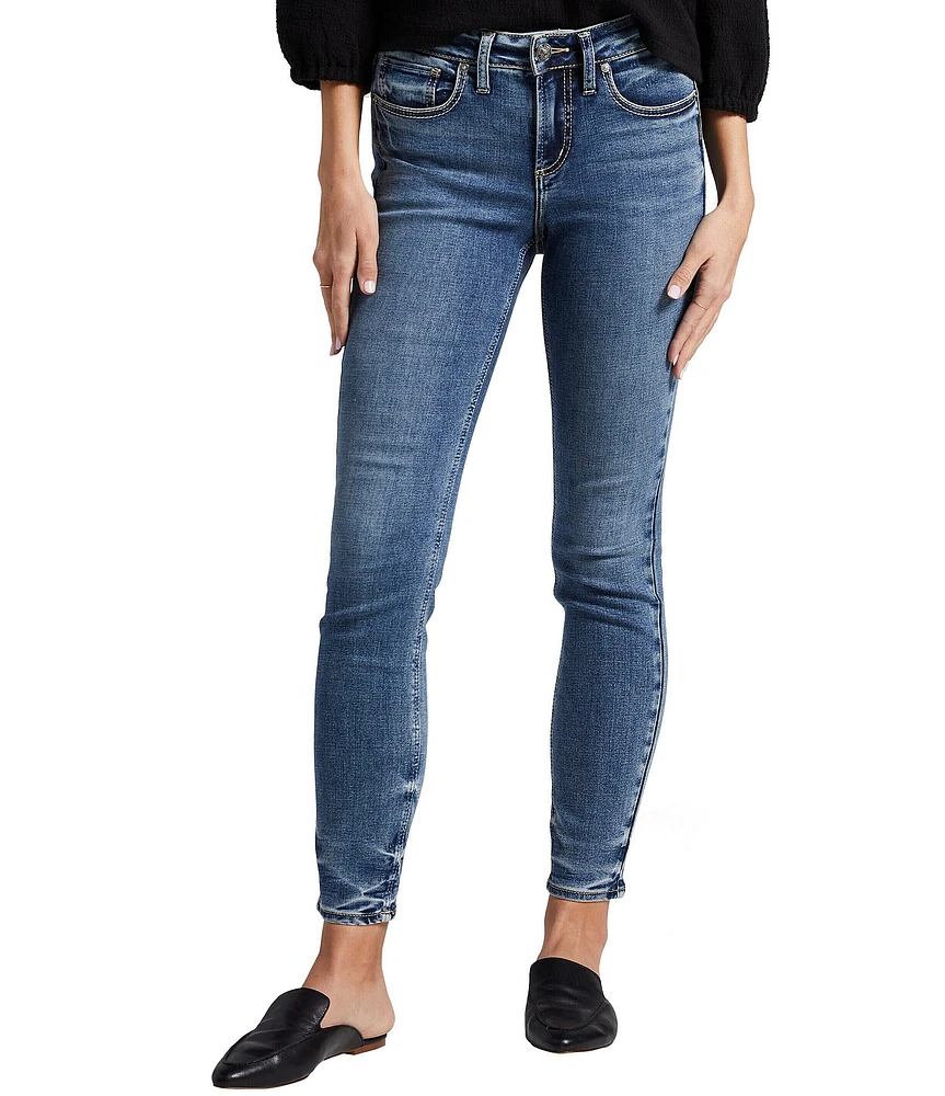 Silver Jeans Co. Suki Mid Rise Cropped Skinny Jeans