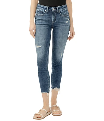 Silver Jeans Co. Suki Mid Rise Skinny Leg Cropped Jeans