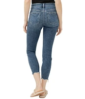 Silver Jeans Co. Suki Mid Rise Skinny Leg Cropped Jeans
