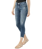 Silver Jeans Co. Suki Mid Rise Skinny Leg Cropped Jeans