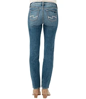 Silver Jeans Co. Suki Mid Rise Straight Leg Luxe Stretch Jeans