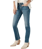 Silver Jeans Co. Suki Mid Rise Straight Leg Luxe Stretch Jeans