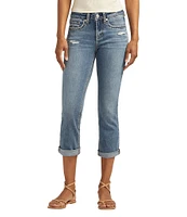 Silver Jeans Co. Suki Power Stretch Distressed Capri Jeans