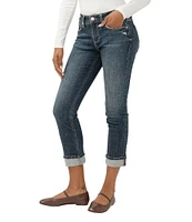 Silver Jeans Co. Suki Straight Capri Curvy Fit Denim Jeans