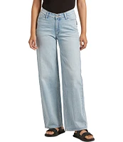 Silver Jeans Co. V-Front Mid Rise Wide Leg Jeans