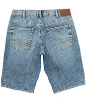 Silver Jeans Co. Zac 12#double; Relaxed Fit Mid Rise Denim Shorts