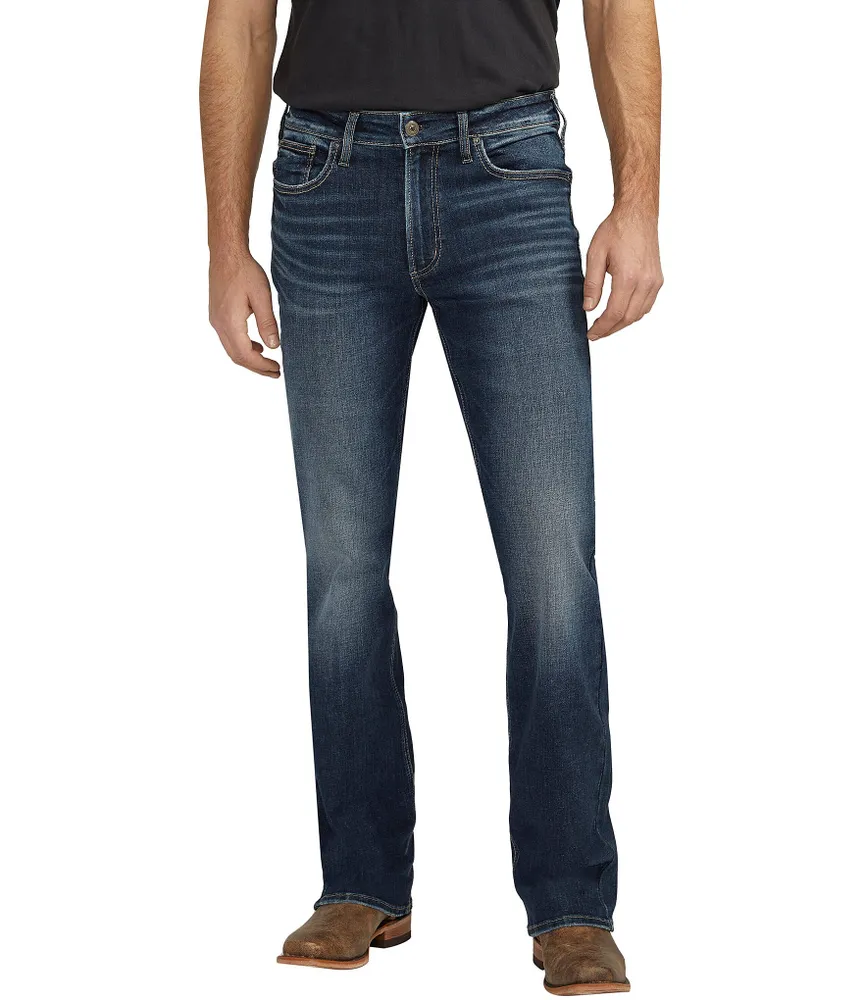 Silver Jeans Co. Zac Straight Leg Dark Wash Denim Jeans