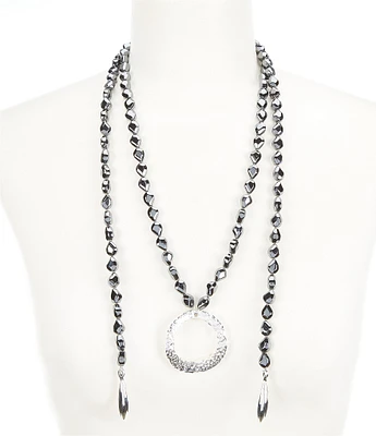 Simon Sebbag Faceted Twist Lariat Necklace