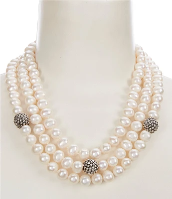 Simon Sebbag Freshwater Pearl Short Multi Strand Necklace