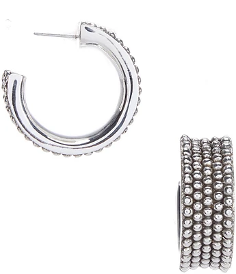 Simon Sebbag Sterling Silver Prosecco Hoop Earrings