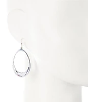 Simon Sebbag Sterling Silver Open Oval Drop Earrings