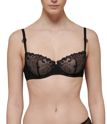 Simone Perele Delice Demi Cup Embroidered Adjustable Bra