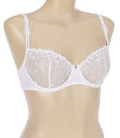 Simone Perele Delice Demi Cup Embroidered Adjustable Bra