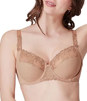 Simone Perele Delice Floral Embroidered Full Busted Contour Underwire Square Back Bra