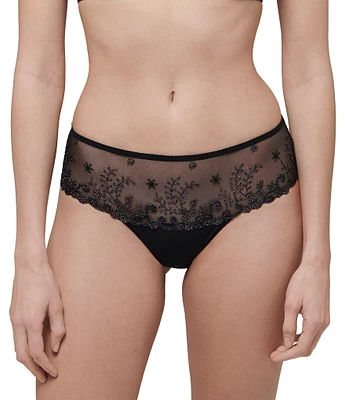 Simone Perele Delice Floral Embroidered Lurex Bikini Panty