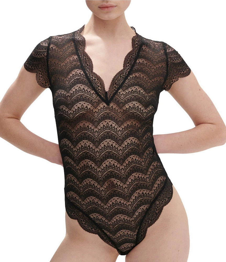 Simone Perele Karma Sheer Lace Bodysuit