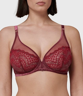 Simone Perele Scenario Sheer Plunge Unlined Underwire Bra