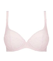 Simone Perele Unlined Sheer Embroidered Plunge Bra