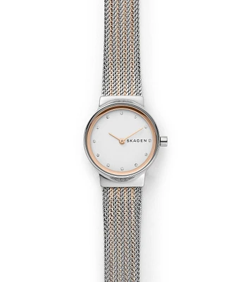 Skagen Freja Lille Two-Tone Steel Mesh Bracelet Watch