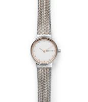 Skagen Freja Lille Two-Tone Steel Mesh Bracelet Watch
