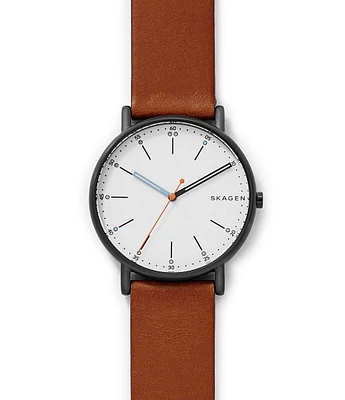 Skagen Signature Men's Medium Brown Leather Watch