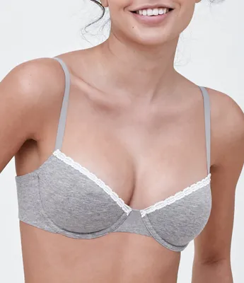 Skarlett Blue Adorned Cotton Molded Underwire Bra