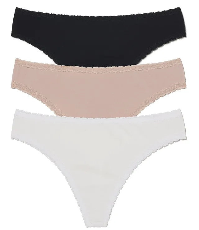 Hanky Panky PlayStretch Natural Rise Thong 3-Pack