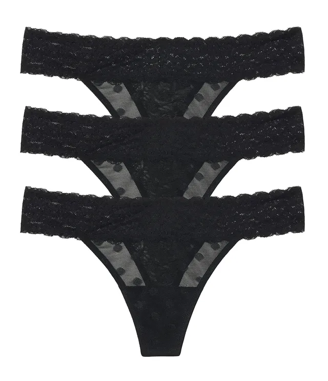 Aerie Cotton Flat Elastic Thong Underwear 3-Pack