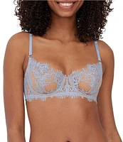 Skarlett Blue Entice Eyelash Lace Unlined Balconette Bra