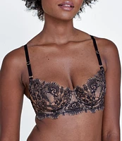 Skarlett Blue Entice Eyelash Lace Unlined Balconette Bra