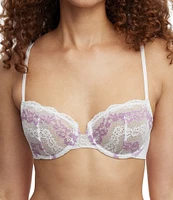 Skarlett Blue Impress: Floral Lace Unlined Balconette Underwire Bra