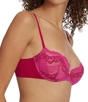 Skarlett Blue Impress: Floral Lace Unlined Balconette Underwire Bra