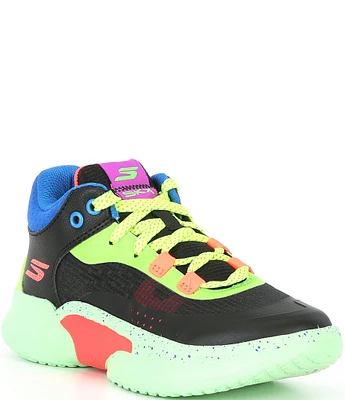 Skechers Boys' SKX Court Hype Hooper-Hero Basketball Mid Sneakers (Toddler)