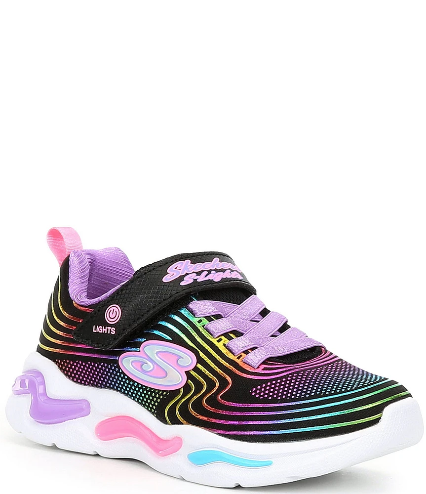 Skechers Girls' S Lights Wavy Beams Sneakers (Youth)