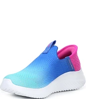 Skechers Girls' Slip-Ins Ultra Flex 3.0-Color Boost Washable Sneakers (Toddler)